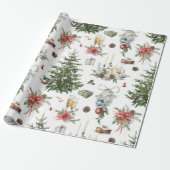 Kleurrijk kerstsymbool 2 cadeaupapier (Uitgerold)