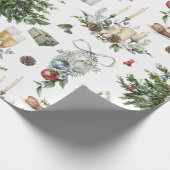 Kleurrijk kerstsymbool 2 cadeaupapier (Hoek)