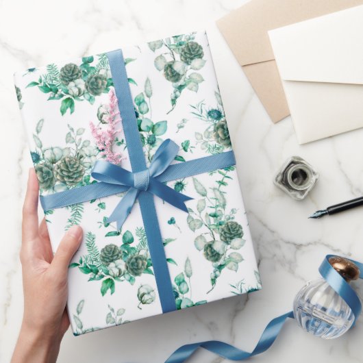 Kleurrijk kerstsymbool nr.4 cadeaupapier (Geschenken)