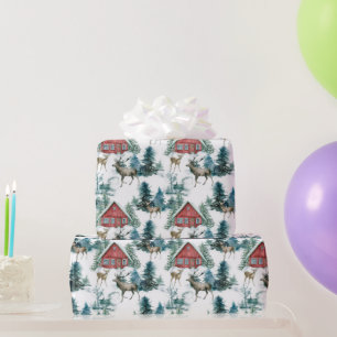 Kleurrijk kerstsymbool patroon 3 cadeaupapier
