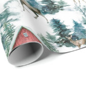 Kleurrijk kerstsymbool patroon 3 cadeaupapier (Rol Hoek)