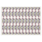 Kleurrijk kerstuil vakantie tafelkleed (Voorkant (Horizontaal))