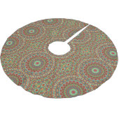 Kleurrijk kerstvierkant rood blauw groen patroon kerstboom rok (Gekanteld)