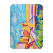 Kleurrijk keuken- en landschapsschilderwerk Mesa Magneet (Verticaal)