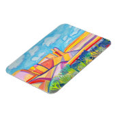 Kleurrijk keuken- en landschapsschilderwerk Mesa Magneet (Linkerzijde)