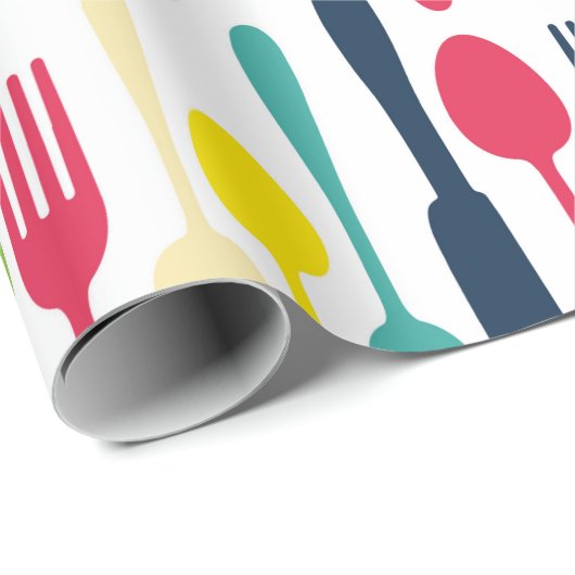 Kleurrijk keukengerei inpakpapier (Rol Hoek)