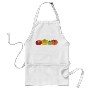 kleurrijk keukenkookplatform voor tomaten standaard schort