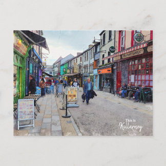 Kleurrijk Killarney- Ierland Briefkaart