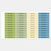 Kleurrijk Kinder Skinny Iron op waterdichte labels (Vel)