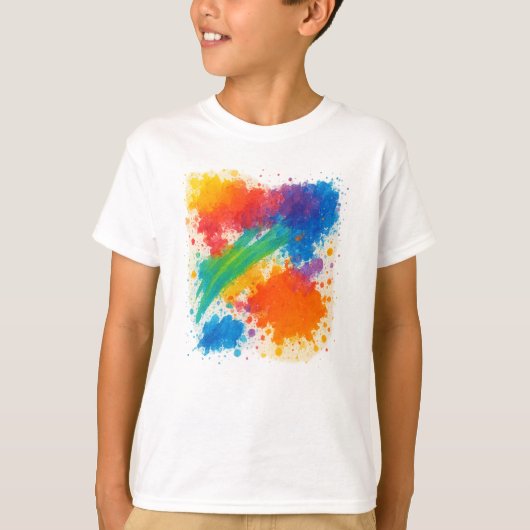 Kleurrijk Kinder T-shirt (Voorkant)
