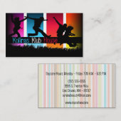 Kleurrijk Kinder Visitekaartje voor Babysitas (Voorkant / Achterkant)