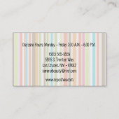 Kleurrijk Kinder Visitekaartje voor Babysitas (Achterkant)