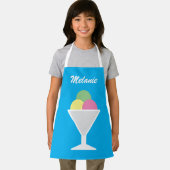 Kleurrijk kinderen schort met grote ijssorbet (Insitu)