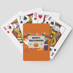 Kleurrijk kinderkostuum Halloween-feest Pokerkaarten