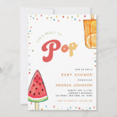Kleurrijk Klaar voor Pop Popsicle Zomer Baby showe Kaart (Voorkant)
