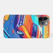 Kleurrijk Klassiek Rit Ontwerp Case-Mate iPhone Case (Achterkant (horizontaal))