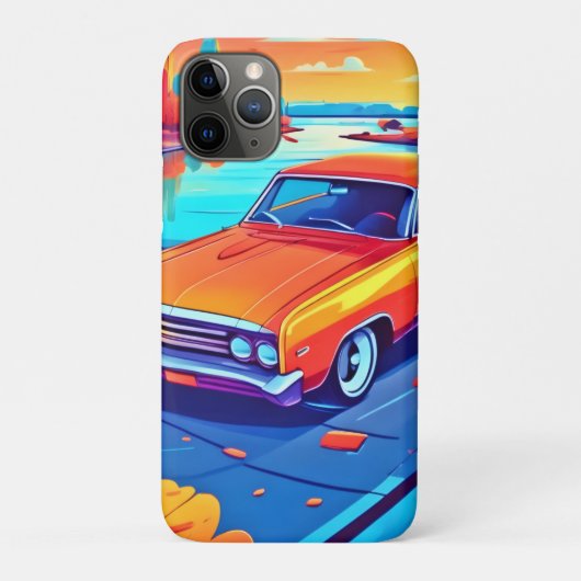 Kleurrijk Klassiek Rit Ontwerp Case-Mate iPhone Case (Achterkant)