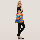 Kleurrijk Klassiek Rit Ontwerp Tote Bag (Op model)
