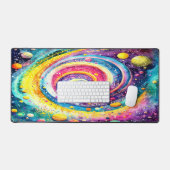 KLEURRIJK KLASSIEK WATERVERF BUITENRUIMTE ONTWERP BUREAUMAT (Keyboard & Muis)