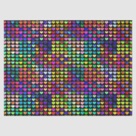 Kleurrijk klein liefdespapier tissuepapier