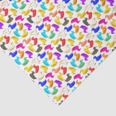 Kleurrijk kleine rubberopvulpapier tissuepapier (Detail)