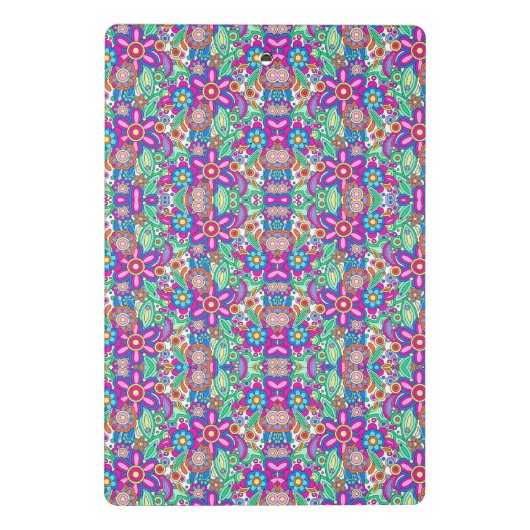 Kleurrijk klembord met een levendig (Achterkant)