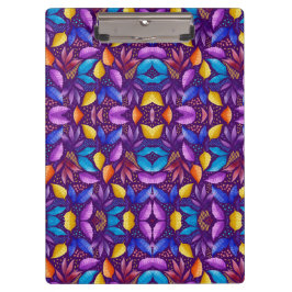 Kleurrijk klembord met een symmetrisch