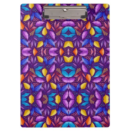 Kleurrijk klembord met een symmetrisch (Voorkant)