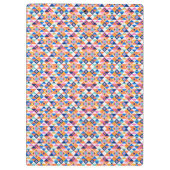 Kleurrijk klembord met geometrisch patroon (Achterkant)