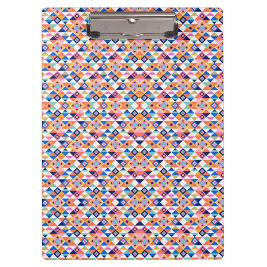 Kleurrijk klembord met geometrisch patroon (Voorkant)