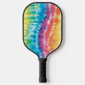 Kleurrijk kleurstofpatroon pickleball paddle (Voorkant)