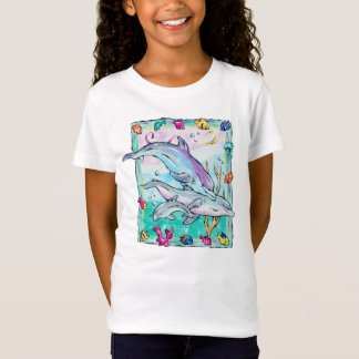 Kleurrijk, knappe dolfijnen t-shirt