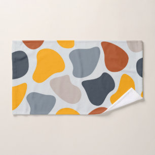 Kleurrijk, koel, trendy, modern organisch geometri handdoek