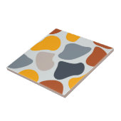 Kleurrijk, koel, trendy, modern organisch geometri tegeltje (Zijkant)