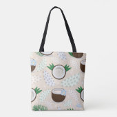 Kleurrijk kokospatroon tote bag (Achterkant)