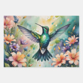 kleurrijk kolibrie inpakpapier vellen (Voorkant 2)