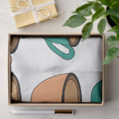 Kleurrijk Kopje Patroon Tissuepapier (Geschenk)