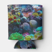 Kleurrijk koraal onderwater blikjeskoeler (Achterkant)
