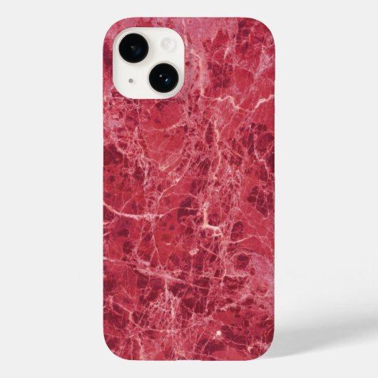 Kleurrijk koraal, rode marmer Case-Mate iPhone case (Achterkant)
