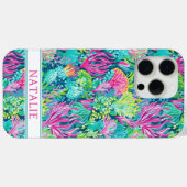Kleurrijk Koraalrif Monogram Case-Mate iPhone Case (Achterkant (horizontaal))