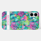 Kleurrijk Koraalrif Monogram Case-Mate iPhone Case (Achterkant (horizontaal))