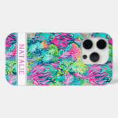Kleurrijk Koraalrif Monogram Case-Mate iPhone Case (Achterkant (horizontaal))