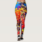 Kleurrijk koraalrif ontwerp leggings (Achterkant)