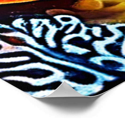 Kleurrijk koraalrif ontwerp poster (Hoek)