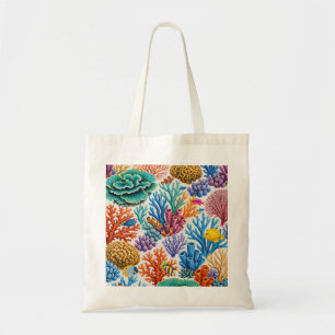 Kleurrijk Koraalrif Tropische Vissen Tote Bag