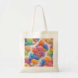 Kleurrijk Koraalrifpatroon Tote Bag