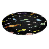 Kleurrijk kosmisch hemels pracht patroon snijplank (Hoek)