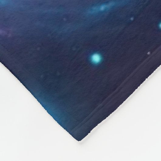 kleurrijk kosmisch zeepaardje fleece deken (Hoek)