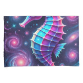 kleurrijk kosmisch zeepaardje kussensloop (Voorkant-Rechts)