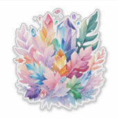 Kleurrijk kristal sticker (Voorkant)